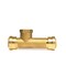 Quickfitting 3/4in Push-to-Connect x 3/4in Push-to-Connect x 3/4in FNPT Brass Female Slip Tee Adapter Fitting LF8247FR - alternate 2